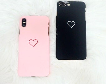 iphone 6s case etsycute simple heart design shell snap on hard iphone case for 6 6s se 5 5s 6 7 7plus 8 8plus x xs xr xsmax valentines gift for her, gift sale